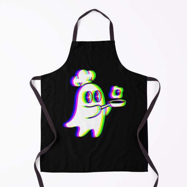 Item preview, Chef Ghost – Glitch RGB Cute Cooking Halloween Cartoon designed and sold by Taans-Creation.