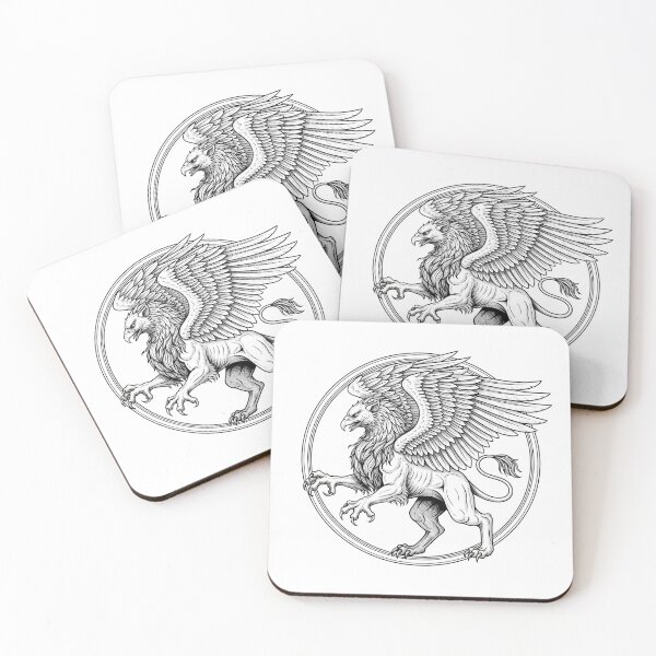 Item preview, Mythical Griffin Heraldic Emblem Art designed and sold by Apex Designs.