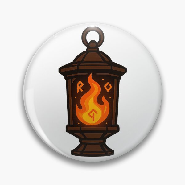 Item preview, Rune Lantern — Glowing Flame Emblem designed and sold by Justonemorelvl.