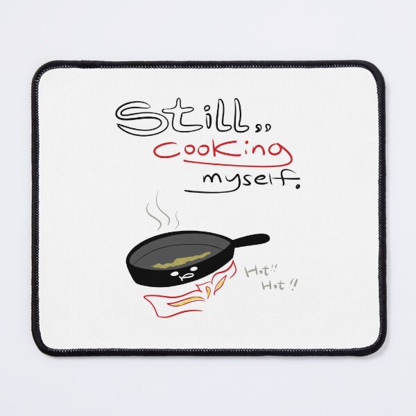 Item preview, Still Cooking Myself – Hand-drawn Pan Doodle designed and sold by mintmono-studio.
