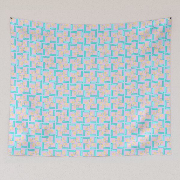 Item preview, seamless geometric pattern pink blue designed and sold by JAZARIAJAH.