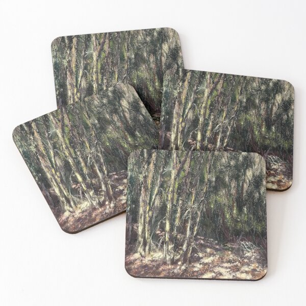 Item preview, Dappled light in oak forest designed and sold by NeonCanvasDream.