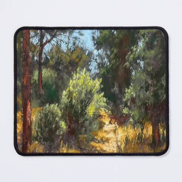 Item preview, Golden path between pines designed and sold by NeonCanvasDream.