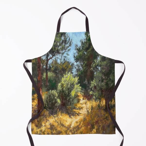 Item preview, Golden path between pines designed and sold by NeonCanvasDream.