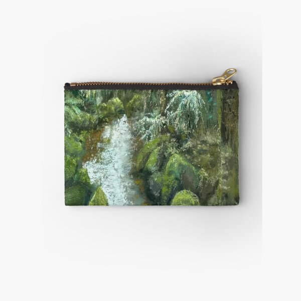 Item preview, Stream between mossy rocks designed and sold by NeonCanvasDream.