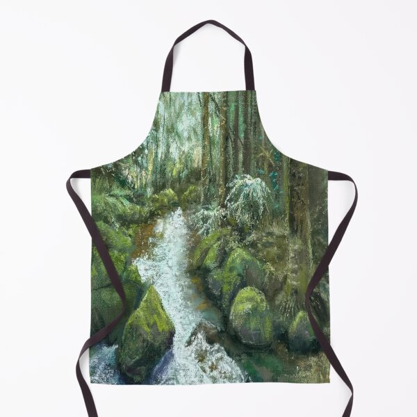 Item preview, Stream between mossy rocks designed and sold by NeonCanvasDream.