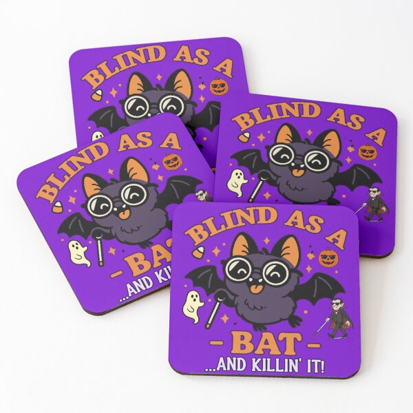 Item preview, Blind as a Bat – Spooky Cute Vision Loss Halloween designed and sold by Eyepatch-Jacks.
