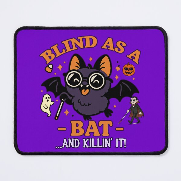 Item preview, Blind as a Bat – Spooky Cute Vision Loss Halloween designed and sold by Eyepatch-Jacks.