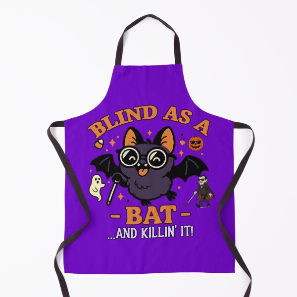 Item preview, Blind as a Bat – Spooky Cute Vision Loss Halloween designed and sold by Eyepatch-Jacks.