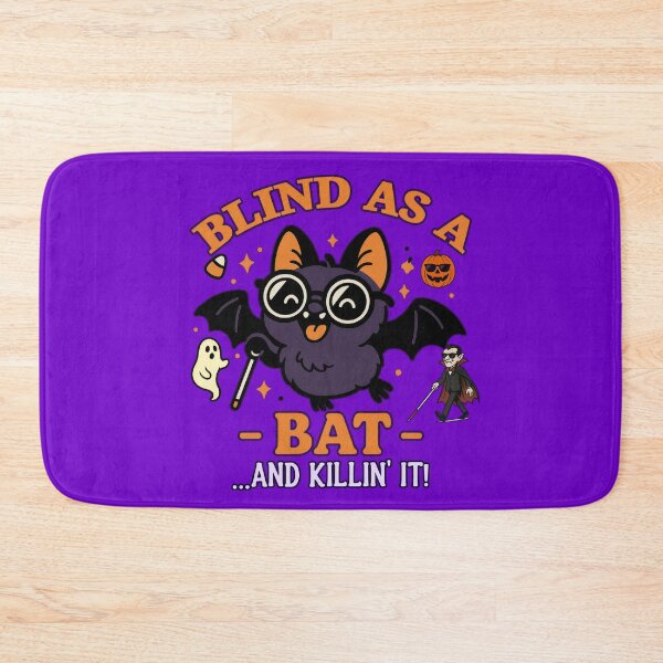 Item preview, Blind as a Bat – Spooky Cute Vision Loss Halloween designed and sold by Eyepatch-Jacks.
