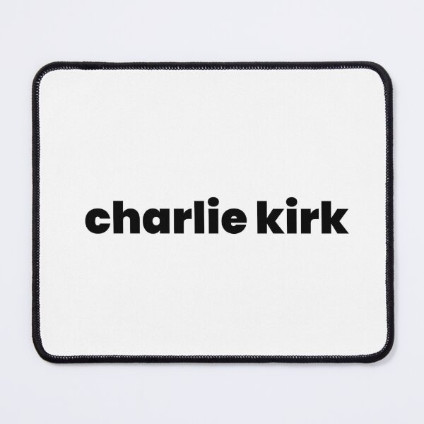 Item preview, Charlie Kirk – Bold Minimalist Text Design designed and sold by Makabas.