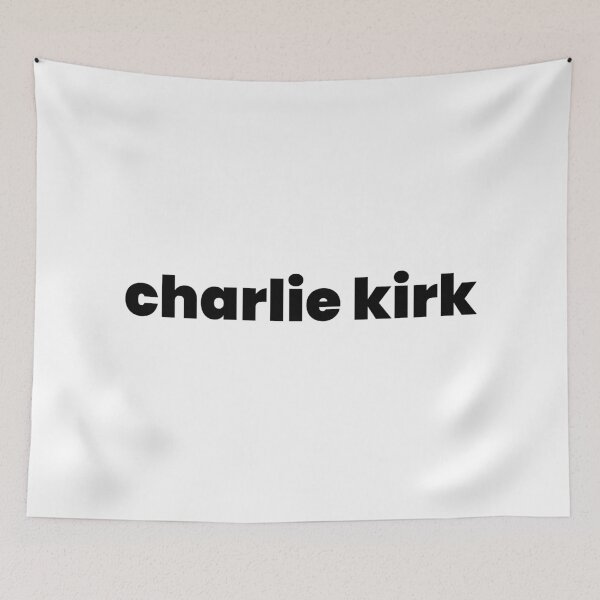 Item preview, Charlie Kirk – Bold Minimalist Text Design designed and sold by Makabas.