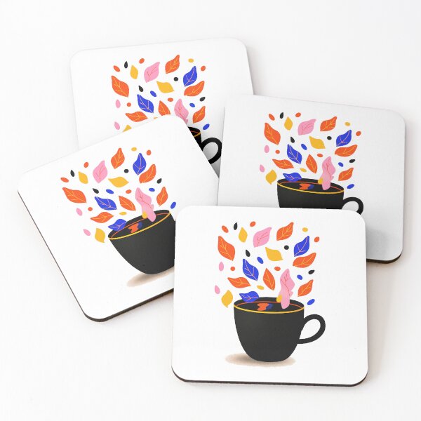 Item preview, Blazing Neon Coffee Leaves For A Cozy Autumn designed and sold by FWLKIT.