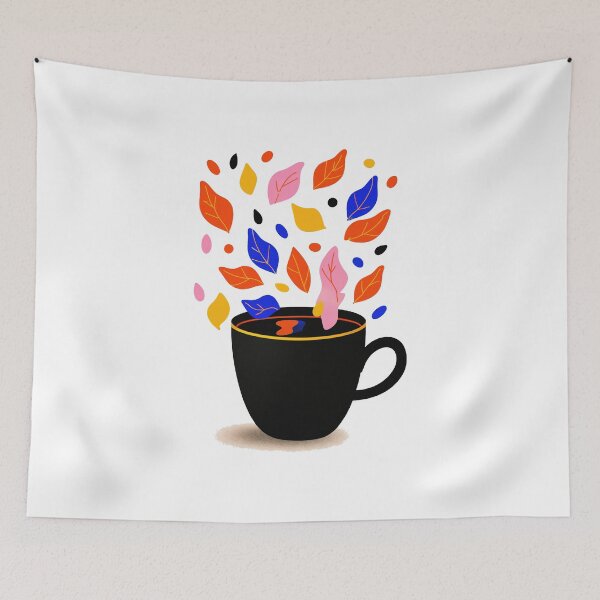 Item preview, Blazing Neon Coffee Leaves For A Cozy Autumn designed and sold by FWLKIT.