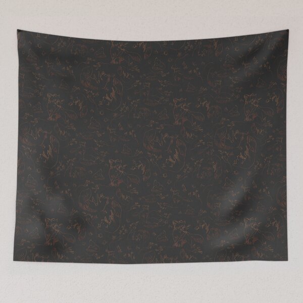 Item preview, Playful fox. Fox Frolic Ember. Cottagecore, Autumn, Woodland Vibe. designed and sold by cloverimprint.