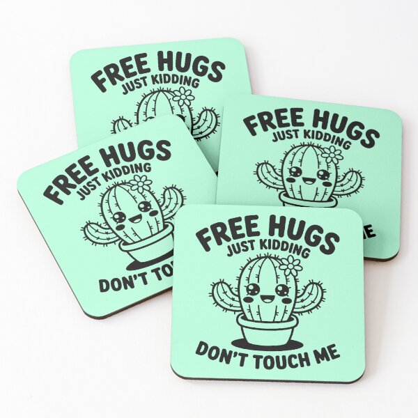 Item preview, Free Hugs Just Kidding Don’t Touch Me designed and sold by ArtemeliaDesign.