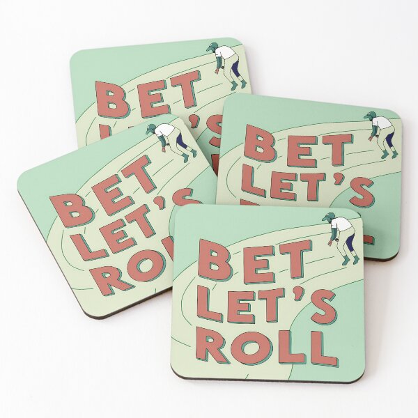 Item preview, Bet Lets Roll Typography Illustrations Energetic Digital Communication designed and sold by ART ATTACK ZONE.