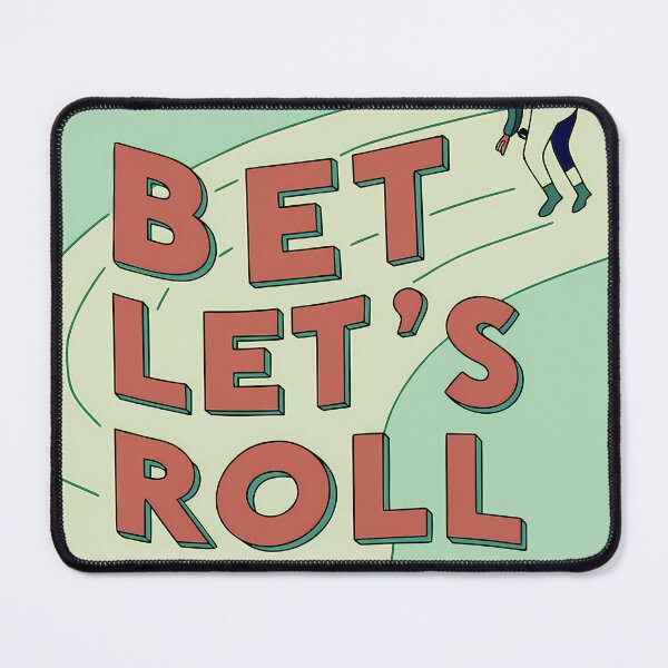 Item preview, Bet Lets Roll Typography Illustrations Energetic Digital Communication designed and sold by ART ATTACK ZONE.