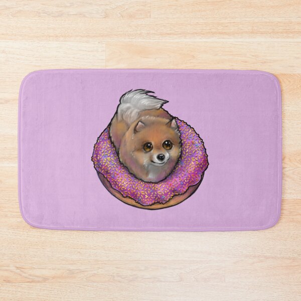 Item preview, Pomeranian in a doghnut - extra sprinkles designed and sold by bunnylovinggrl.