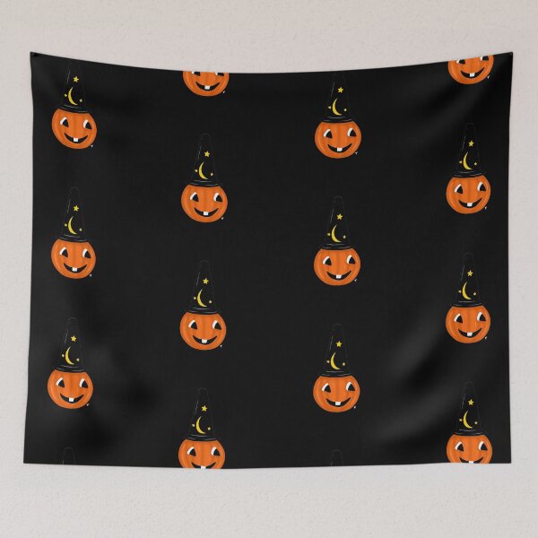 Item preview, Vintage Jack O’Lantern Pumpkin - Black Background  designed and sold by The Abysmall.