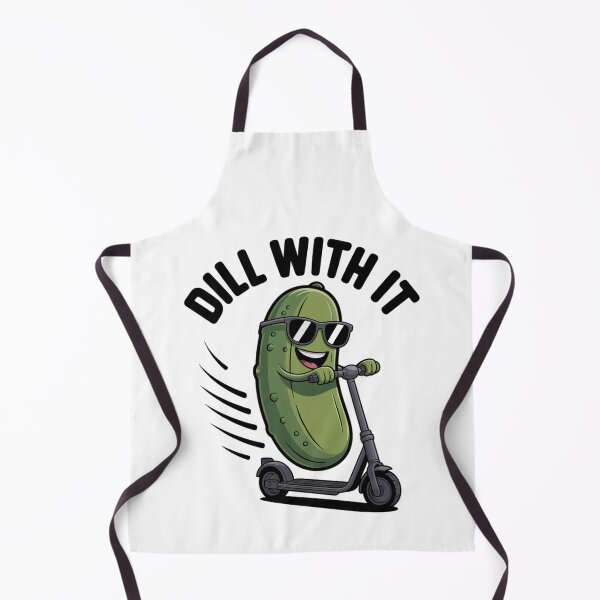Item preview, Dill with It Pickle Riding Electric Scooter Funny designed and sold by FreshVibe Prints.