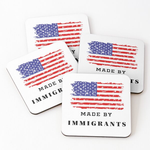 Item preview, USA - Made by Immigrants Patriotic T-shirt designed and sold by Rechtop.