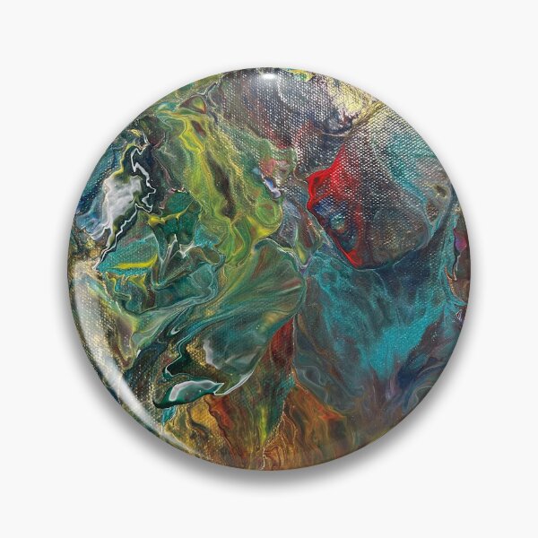 Item preview, Floral rainbow fluid art designed and sold by retconcraft.