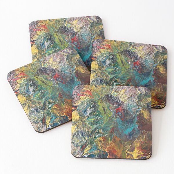Item preview, Floral rainbow fluid art designed and sold by retconcraft.