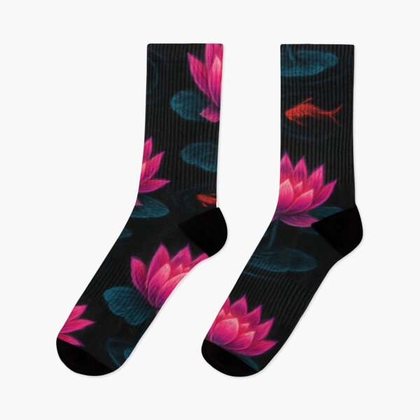 Item preview, glowing pink lotus flowers and koi fish  designed and sold by Kristylynn757.