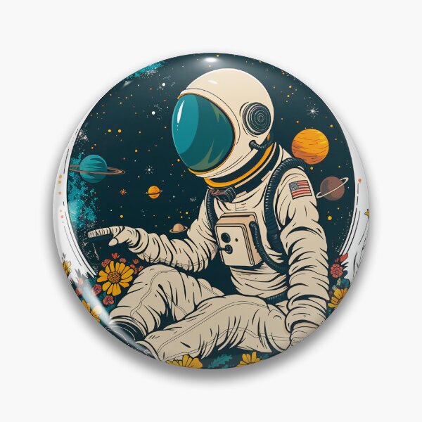 Item preview, Astronaut with flowers designed and sold by Brilaz.