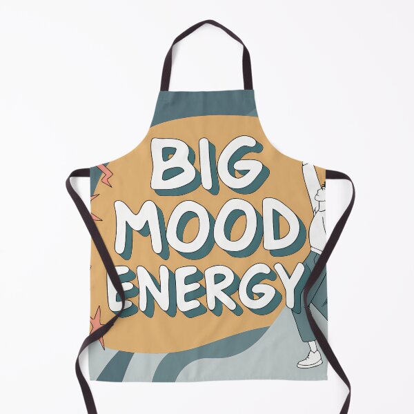 Item preview, BIG MOOD ENERGY Typography Illustrations Energetic Digital Communication designed and sold by ART ATTACK ZONE.
