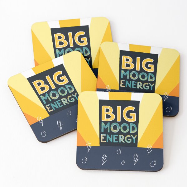 Item preview, BIG MOOD ENERGY ART Illustrations Energetic Digital COLORS designed and sold by ART ATTACK ZONE.