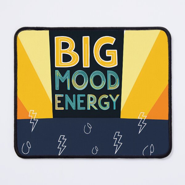 Item preview, BIG MOOD ENERGY ART Illustrations Energetic Digital COLORS designed and sold by ART ATTACK ZONE.