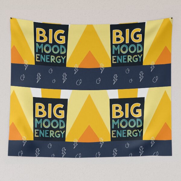 Item preview, BIG MOOD ENERGY ART Illustrations Energetic Digital COLORS designed and sold by ART ATTACK ZONE.