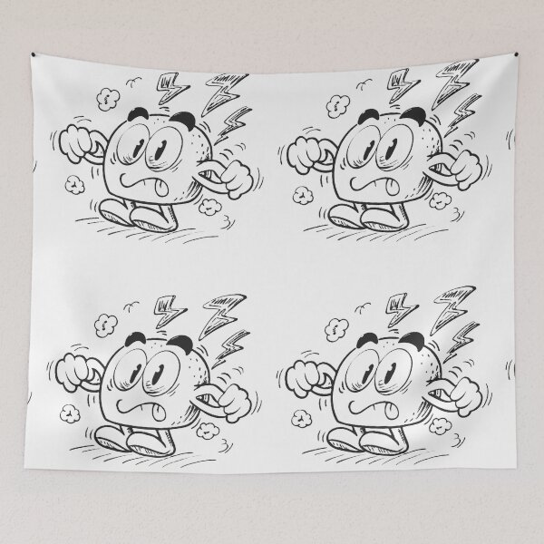 Item preview, BLACK DOODLE Typography Illustrations Energetic Digital Communication designed and sold by ART ATTACK ZONE.