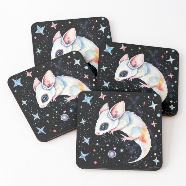 Item preview, Cosmic Cute Mouse in Watercolor - Whimsical Space Animal Illustration with Stars and Galaxy designed and sold by EllDAV777.