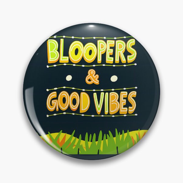 Item preview, GOOD VIBES BLOOPERS Typography Illustrations Energetic Digital Communication designed and sold by ART ATTACK ZONE.