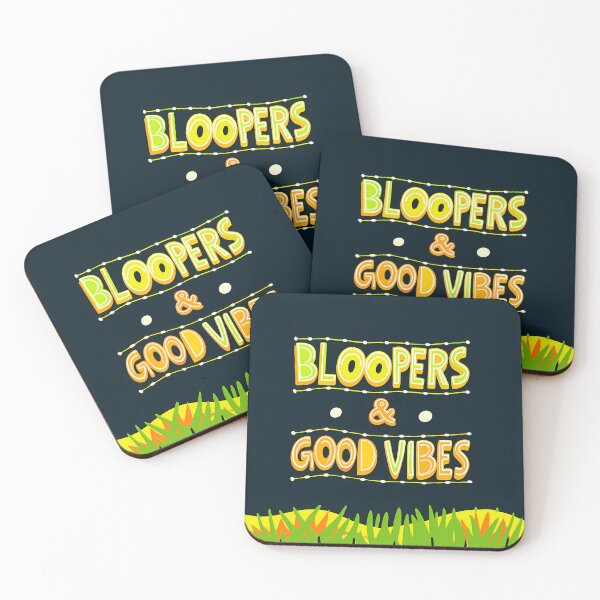 Item preview, GOOD VIBES BLOOPERS Typography Illustrations Energetic Digital Communication designed and sold by ART ATTACK ZONE.