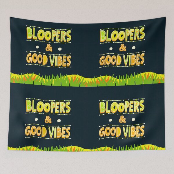 Item preview, GOOD VIBES BLOOPERS Typography Illustrations Energetic Digital Communication designed and sold by ART ATTACK ZONE.