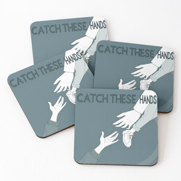 Item preview, CATCH THESE HANDS Typography Illustrations Energetic Digital Communication designed and sold by ART ATTACK ZONE.