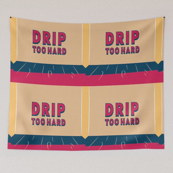 Item preview, DRIP TOO HARD Typography Illustrations Energetic Digital Communication designed and sold by ART ATTACK ZONE.