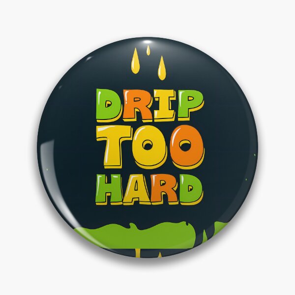 Item preview, COLORS DRIP TOO HARD Typography Illustrations Energetic Digital  designed and sold by ART ATTACK ZONE.
