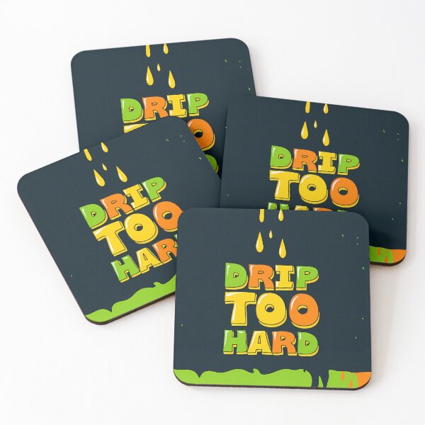 Item preview, COLORS DRIP TOO HARD Typography Illustrations Energetic Digital  designed and sold by ART ATTACK ZONE.