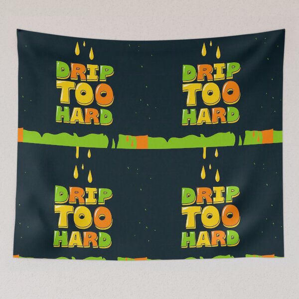 Item preview, COLORS DRIP TOO HARD Typography Illustrations Energetic Digital  designed and sold by ART ATTACK ZONE.