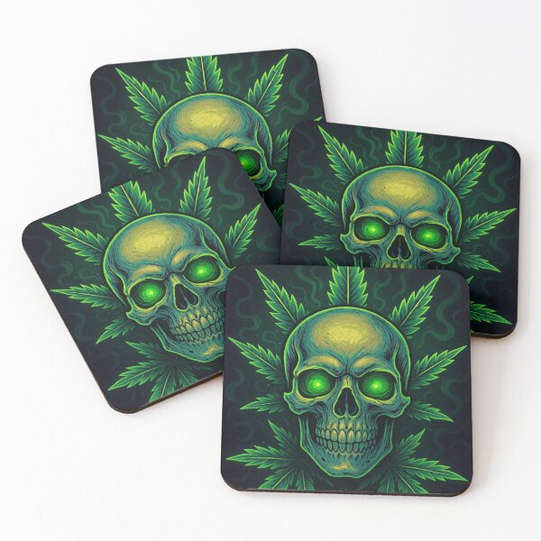 Item preview, canibus leafs and a skull designed and sold by KingzWorld.