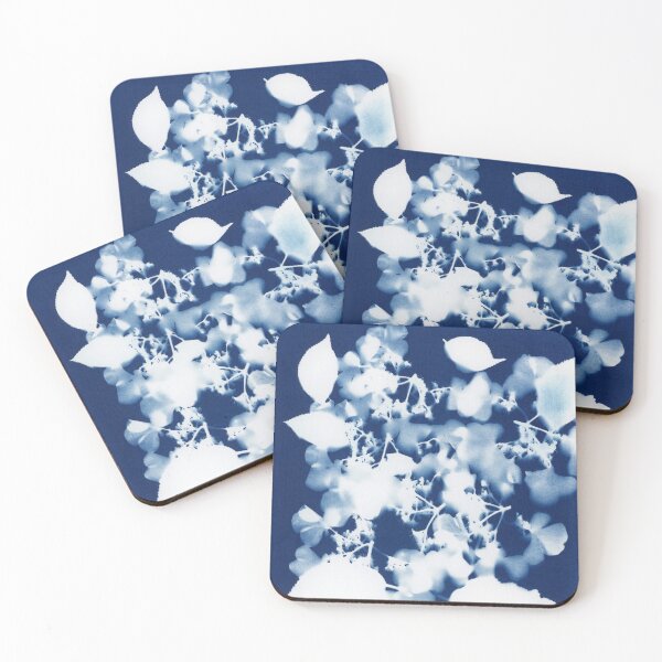 Item preview, Hydrangea Flower Cyanotype designed and sold by PaintPourGalore.