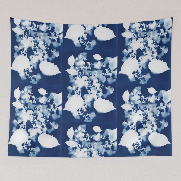 Item preview, Hydrangea Flower Cyanotype designed and sold by PaintPourGalore.