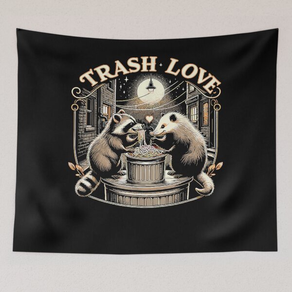 Item preview, Trash Love Possum Raccoon Opossums Artwork 90s  designed and sold by BradleyRyan.