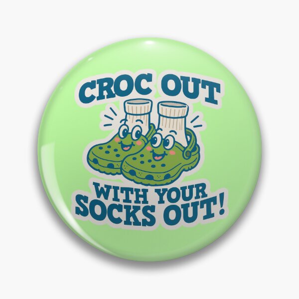 Item preview, (Green Version) Croc Out with your Socks Out! designed and sold by CosmicSelector.