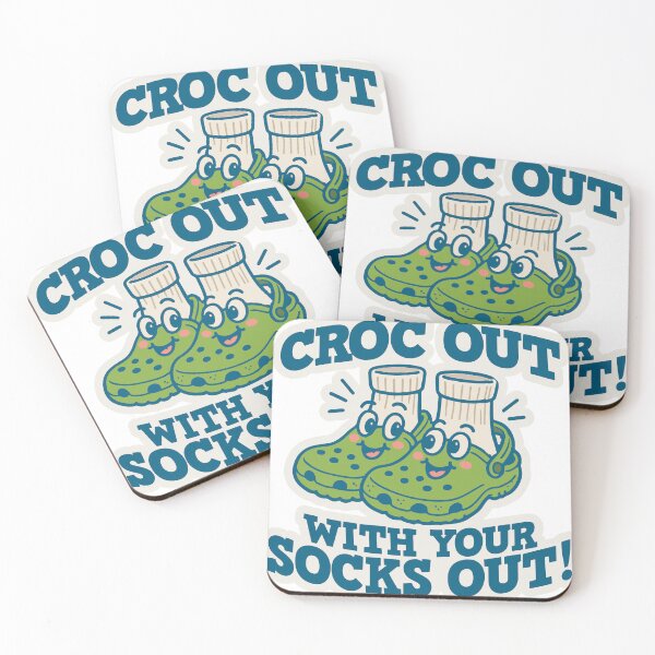 Item preview, (Green Version) Croc Out with your Socks Out! designed and sold by CosmicSelector.